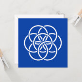 Internationale Flagge des Planeten Erde Karte (Vorderseite/Rückseite Beispiel)