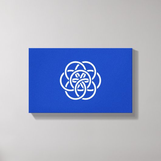 Internationale Flagge des Planeten Erde Leinwanddruck (Vorderseite)