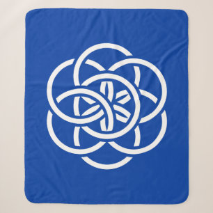 Internationale Flagge des Planeten Erde Sherpadecke