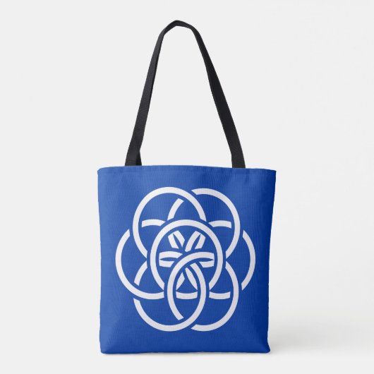 Internationale Flagge des Planeten Erde Tasche (Rückseite)