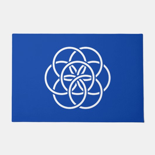 Internationale Flagge Fußmatte (Vorderseite)
