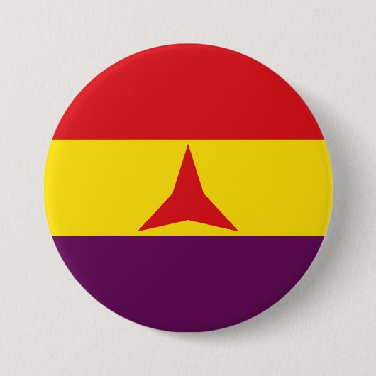 Internationale Flagge (Ziviler Krieg Spaniens) Button (Vorderseite)