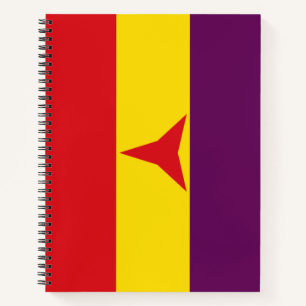Internationale Flagge (Ziviler Krieg Spaniens) Notizblock