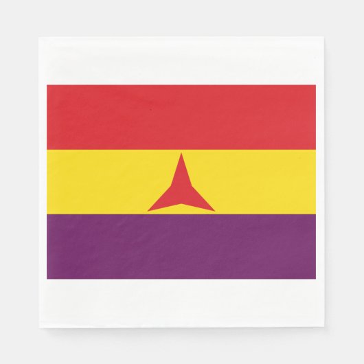 Internationale Flagge (Ziviler Krieg Spaniens) Serviette (Vorderseite)