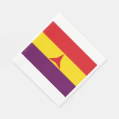 Internationale Flagge (Ziviler Krieg Spaniens) Serviette (Ecke)