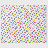 Internationale Flaggen-Code-Geschenk-Verpackung Geschenkpapier (Flach)