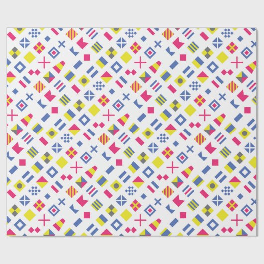 Internationale Flaggen-Code-Geschenk-Verpackung Geschenkpapier (Flach)