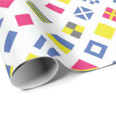 Internationale Flaggen-Code-Geschenk-Verpackung Geschenkpapier (Rolleneckpunkt)