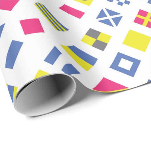 Internationale Flaggen-Code-Geschenk-Verpackung Geschenkpapier (Rolleneckpunkt)