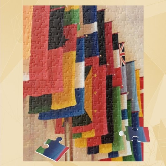 Internationale Flaggen der Welt Puzzle