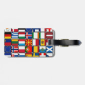 Internationale Flaggen Sammlung, Weltflaggen Gepäckanhänger (Rückseite horizontal)