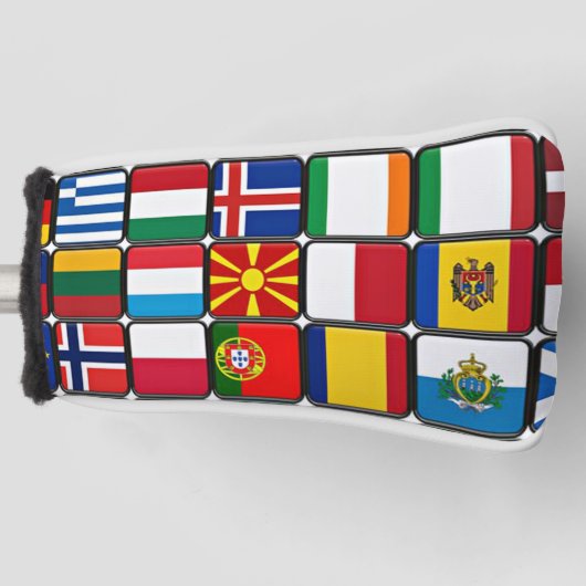 Internationale Flaggen Sammlung, Weltflaggen Golf Headcover (Vorderseite)