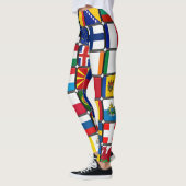 Internationale Flaggen Sammlung, Weltflaggen Leggings (Links)