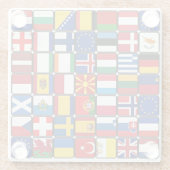 Internationale Flaggensammlung, Weltflaggen Glasuntersetzer (Rückseite)