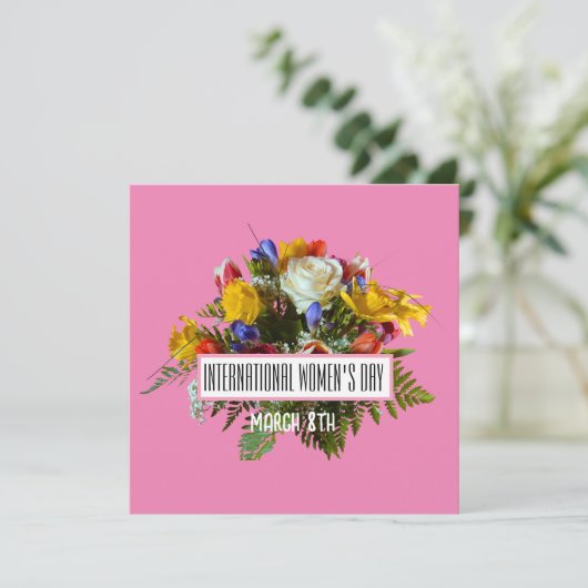 INTERNATIONALE FRAUEN - MÄRZ 8. (Stehend Vorderseite)