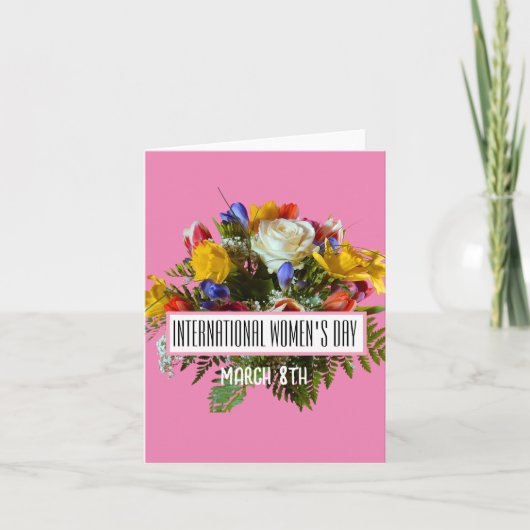 INTERNATIONALE FRAUEN - MÄRZ 8. EINLADUNG (Vorderseite)