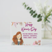 Internationale Frauentage Postkarte (Stehend Vorderseite)