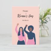 Internationale Frauentagskarte Einladung (Stehend Vorderseite)