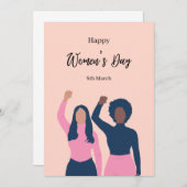 Internationale Frauentagskarte Einladung (Vorne/Hinten)