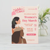 Internationale Frauentagskarten Feiertagskarte (Stehend Vorderseite)