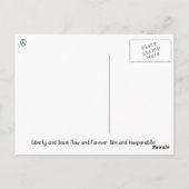 Internationale Friedensgarten-North- Postkarte (Rückseite)