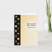 Internationale Friedensgrußkarte Karte (Vorderseite)