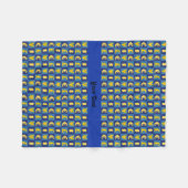 Internationale Geldwährungen - Muster Fleecedecke (Vorderseite (Horizontal))