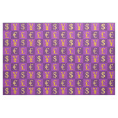 Internationale Geldwährungen - Muster Stoff (Fat Quarter (45,7 x 55,9 cm))
