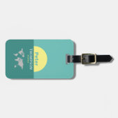 internationale Gepäckmarke mit Name Gepäckanhänger (Vorderseite horizontal)