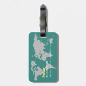 internationale Gepäckmarke mit Name Gepäckanhänger (Rückseite vertikal)