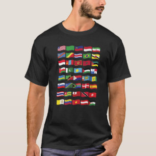 Internationale Geschenkfahnen der Länder T-Shirt