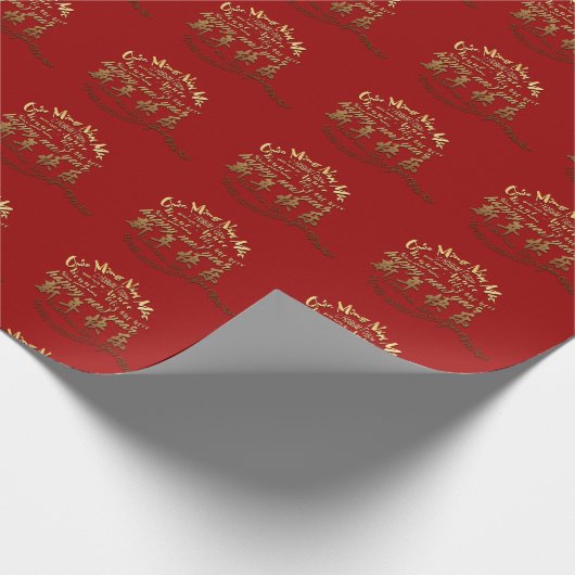 Internationale Goldwünsche Rat - Neujahr 2020 WP Geschenkpapier (Ecke)