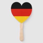 Internationale Hochzeitsfeier unter deutscher Flag Fächer (Vorderseite)