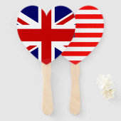 Internationale Hochzeitsfeier unter englischer Fla Fächer (Vorne und Hinten)