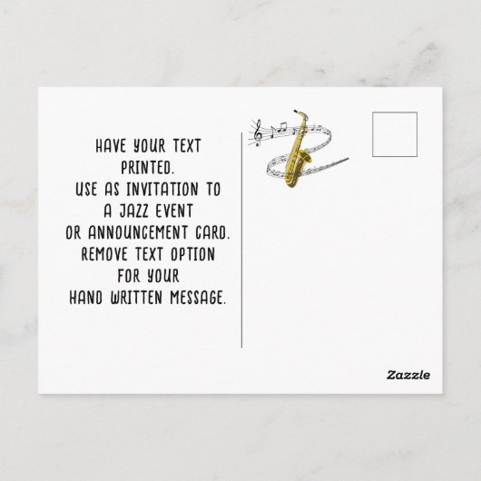 Internationale Jazz-Bewertung Postkarte (Rückseite)