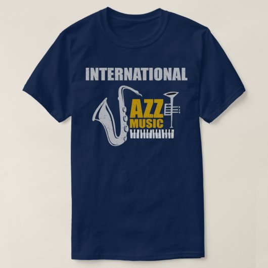 Internationale Jazzmusik T-Shirt (Design vorne)