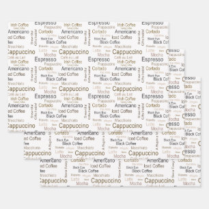 Internationale Kaffeespezialitäten Personalisiert  Geschenkpapier Set