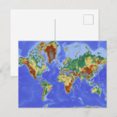 Internationale Karte für das Weltgebiet (Vorne/Hinten)