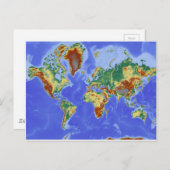 Internationale Karte für das Weltgebiet (Vorne/Hinten)