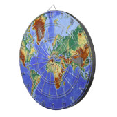 Internationale Karte für das Weltgebiet Dartscheibe (Vorderseite rechts)