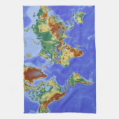 Internationale Karte für das Weltgebiet Geschirrtuch (Vertikal)