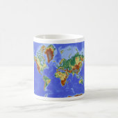 Internationale Karte für das Weltgebiet Kaffeetasse (Mittel)