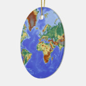 Internationale Karte für das Weltgebiet Keramik Ornament (Links)