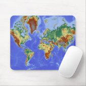 Internationale Karte für das Weltgebiet Mousepad (Mit Mouse)