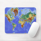 Internationale Karte für das Weltgebiet Mousepad (Mit Mouse)