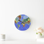 Internationale Karte für das Weltgebiet Runde Wanduhr (Zuhause)