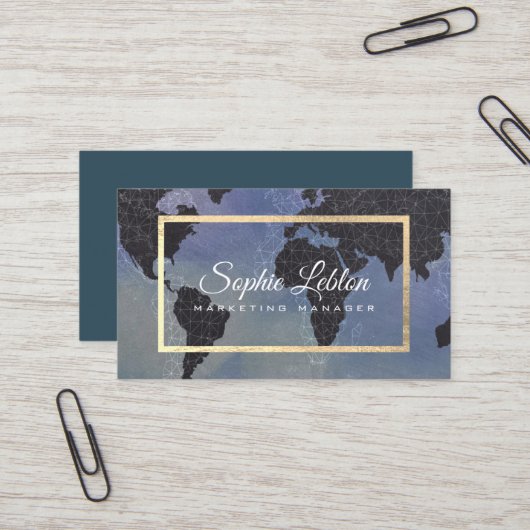 Internationale Karte | Marketing Manager (Vorderseite/Rückseite Beispiel)