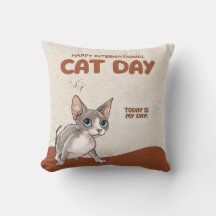 Internationale Katze-Tag-Sphynx-Feier-Kunst