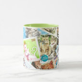 Internationale Katzenpostwertzeichen  Tasse (Zentrum)