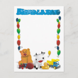 Internationale-Kindertag-Grüße Postkarte